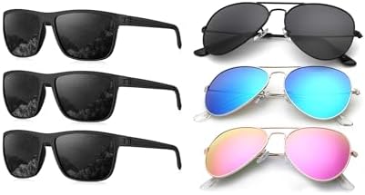 Aviator Sunglasses, Mens Classic Bundle