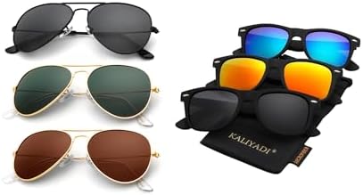 Classic Aviator Sunglasses, Black