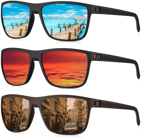 Lightweight Polarized Sunglasses for Driving & Fishing, Ice…