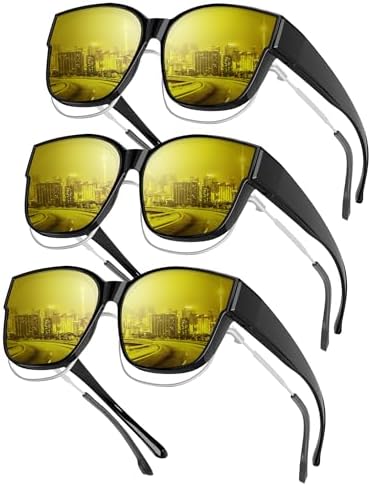 Night Driving Glasses, Glossy Black