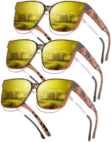 Night Driving Glasses, Leopard