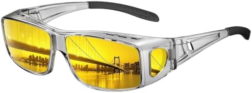 Night Driving Glasses, Transparent Grey / Night Vision