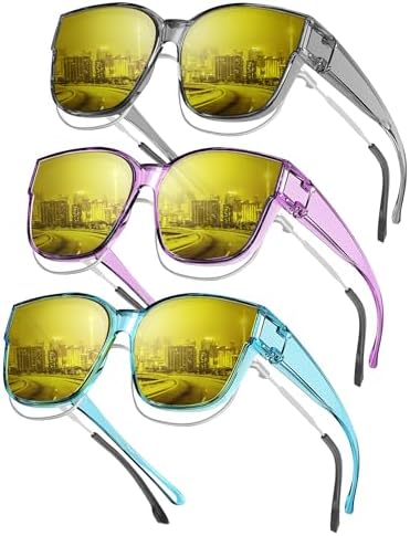 Night Driving Glasses, Transparent Purple
