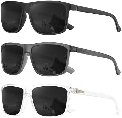 Polarized Sunglasses for Driving & Fishing, 3-Pack, Option 2