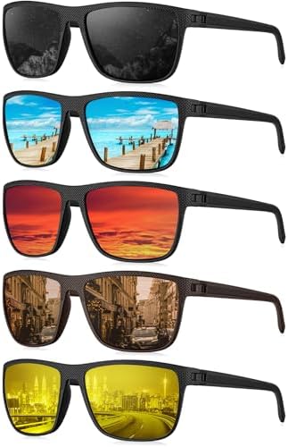Polarized Sunglasses for Driving & Fishing, Classic Mens