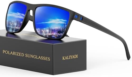 Polarized Sunglasses for Driving & Fishing, Dark Blue