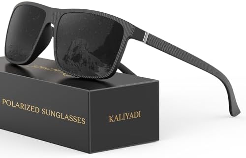 Polarized Sunglasses for Driving & Fishing, Texture Black / Gun Metal / Gray