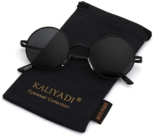 Round Halloween Polarized Sunglasses, Metal