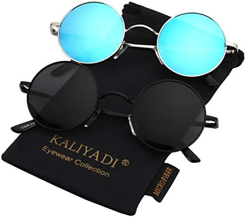 Round Halloween Polarized Sunglasses, Retro