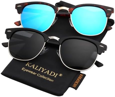 Semi-Rimless Polarized Sunglasses, Matte Tortoise / Matte Black