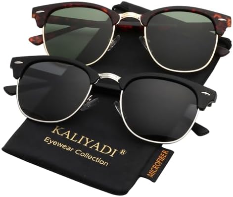 Semi-Rimless Polarized Sunglasses, Style A07