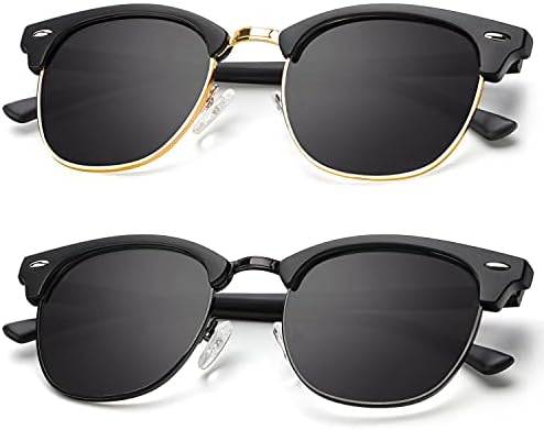 Semi-Rimless Polarized Sunglasses, Style A08