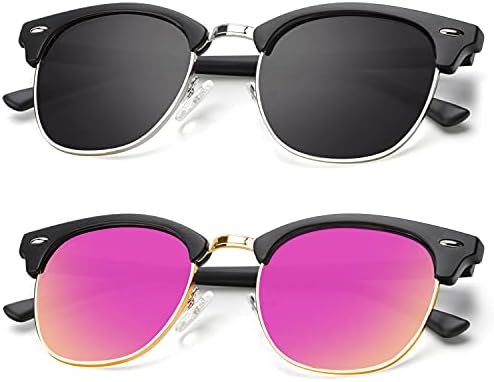 Semi-Rimless Polarized Sunglasses, Style A16