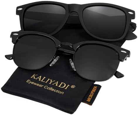 Semi-Rimless Polarized Sunglasses, Style B03