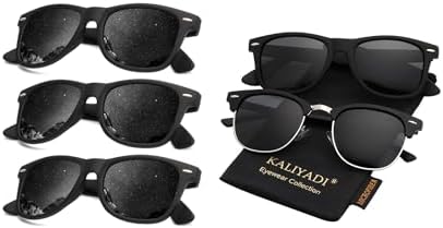 Semi-Rimless Sunglasses, Matte Finish Bundle