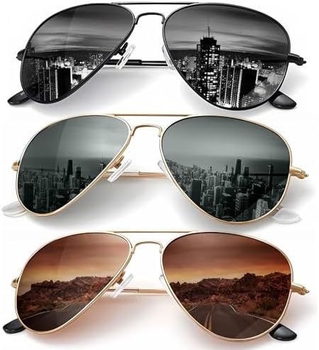 Semi-Rimless Sunglasses, Option 10
