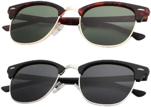 Semi-Rimless Sunglasses, Option 2