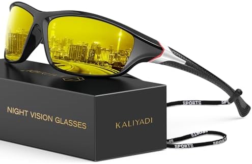 Sport Polarized Sunglasses for Fishing & Running, Yellow
