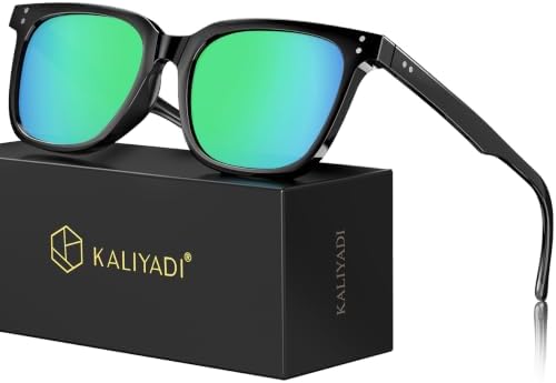 Square Polarized Sunglasses, Green