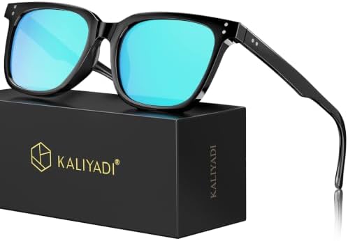 Square Polarized Sunglasses, Ice Blue