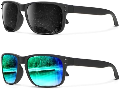 Vintage Polarized Sunglasses for Driving & Fishing, 2-Pack